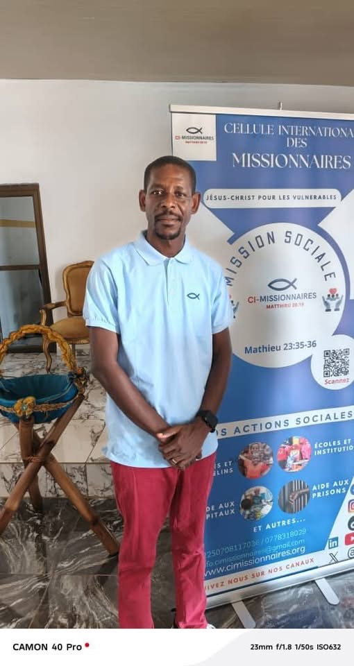 Évangéliste Zogbande Ouede Serge, président de CI-Missionnaires
